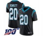 Carolina Panthers #20 Jordan Scarlett Black Team Color Vapor Untouchable Limited Player 100th Season Football Jersey