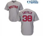 Boston Red Sox #38 Rusney Castillo Replica Grey Road Cool Base Baseball Jersey