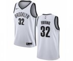 Brooklyn Nets #32 Julius Erving Swingman White NBA Jersey - Association Edition