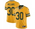 Green Bay Packers #30 Jamaal Williams Limited Gold Rush Vapor Untouchable Football Jersey