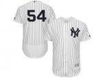 New York Yankees #54 Aroldis Chapman White Navy Flexbase Authentic Collection MLB Jersey