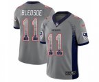 New England Patriots #11 Drew Bledsoe Limited Gray Rush Drift Fashion NFL Jersey