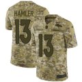 Denver Broncos #13 KJ Hamler Camo Stitched Limited 2018 Salute To Service Jersey