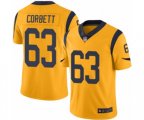 Los Angeles Rams #63 Austin Corbett Limited Gold Rush Vapor Untouchable Football Jersey