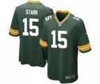Green Bay Packers #15 Bart Starr Game Green Team Color Football Jersey