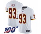 Washington Redskins #93 Jonathan Allen White Vapor Untouchable Limited Player 100th Season Football Jersey