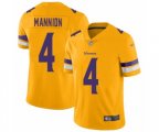 Minnesota Vikings #4 Sean Mannion Limited Gold Inverted Legend Football Jersey