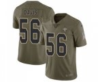 New Orleans Saints #56 DeMario Davis Limited Olive 2017 Salute to Service Football Jersey