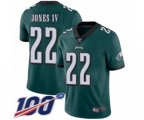 Philadelphia Eagles #22 Sidney Jones Midnight Green Team Color Vapor Untouchable Limited Player 100th Season Football Jersey
