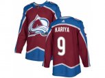 Colorado Avalanche #9 Paul Kariya Burgundy Home Authentic Stitched NHL Jersey