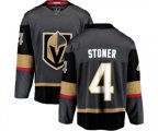 Vegas Golden Knights #4 Clayton Stoner Authentic Black Home Fanatics Branded Breakaway NHL Jersey