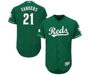 Cincinnati Reds #21 Reggie Sanders Green Celtic Flexbase Authentic Collection Baseball Jersey