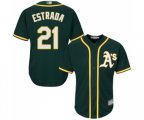 Oakland Athletics #21 Marco Estrada Replica Green Alternate 1 Cool Base Baseball Jersey