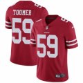 San Francisco 49ers #59 Korey Toomer Red Team Color Vapor Untouchable Limited Player NFL Jersey