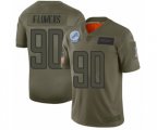 Detroit Lions #90 Trey Flowers Limited Camo 2019 Salute to Service Football Jersey