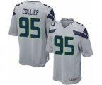 Seattle Seahawks #95 L.J. Collier Game Grey Alternate Football Jersey