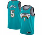 Memphis Grizzlies #5 Bruno Caboclo Authentic Green Hardwood Classic Basketball Jersey