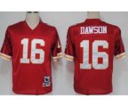 Kansas City Chiefs #16 Len Dawson Red Throwback Jersey