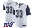 Dallas Cowboys #33 Tony Dorsett Limited White Rush Vapor Untouchable 100th Season Football Jersey