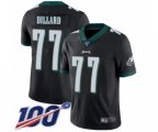 Philadelphia Eagles #77 Andre Dillard Black Alternate Vapor Untouchable Limited Player 100th Season Football Jersey