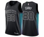 Charlotte Hornets #30 Dell Curry Authentic Black NBA Jersey - City Edition