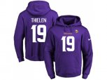 Minnesota Vikings #19 Adam Thielen Purple Name & Number Pullover NFL Hoodie