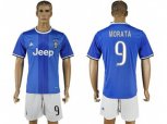 Juventus #9 Morata Away Soccer Club Jersey