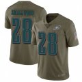 Philadelphia Eagles #28 Wendell Smallwood Limited Olive 2017 Salute to Service NFL Jersey