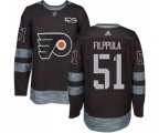 Adidas Philadelphia Flyers #51 Valtteri Filppula Premier Black 1917-2017 100th Anniversary NHL Jersey