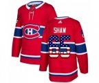 Montreal Canadiens #65 Andrew Shaw Authentic Red USA Flag Fashion NHL Jersey