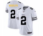 Pittsburgh Steelers #2 Mason Rudolph White Team Logo Fashion Limited Player Football Jersey