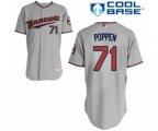 Minnesota Twins Sean Poppen Authentic Grey Road Cool Base Baseball Player Jersey