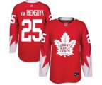 Toronto Maple Leafs #25 James Van Riemsdyk Authentic Red Alternate NHL Jersey