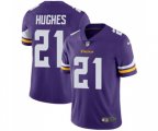 Minnesota Vikings #21 Mike Hughes Purple Team Color Vapor Untouchable Limited Player Football Jersey
