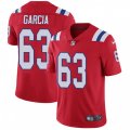 New England Patriots #63 Antonio Garcia Red Alternate Vapor Untouchable Limited Player NFL Jersey
