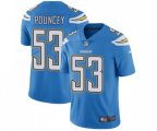 Los Angeles Chargers #53 Mike Pouncey Electric Blue Alternate Vapor Untouchable Limited Player Football Jersey