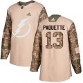 Tampa Bay Lightning #13 Cedric Paquette Authentic Camo Veterans Day Practice NHL Jersey
