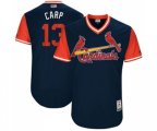 St. Louis Cardinals #13 Matt Carpenter Carp Authentic Navy Blue 2017 Players Weekend Baseball Jersey