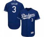 Los Angeles Dodgers #3 Chris Taylor Royal Blue Alternate Flex Base Authentic Collection MLB Jersey