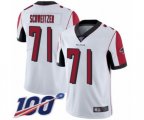 Atlanta Falcons #71 Wes Schweitzer White Vapor Untouchable Limited Player 100th Season Football Jersey