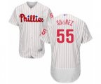 Philadelphia Phillies Ranger Suarez White Home Flex Base Authentic Collection Baseball Player Jersey