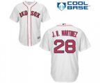 Boston Red Sox #28 J. D. Martinez Replica White Home Cool Base Baseball Jersey