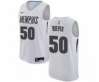 Memphis Grizzlies #50 Bryant Reeves Authentic White NBA Jersey - City Edition