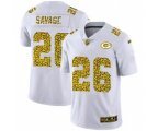 Green Bay Packers #26 Darnell Savage Jr. Flocked Leopard Print Vapor Limited Football Jersey White