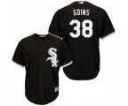 Chicago White Sox #38 Ryan Goins Replica Black Alternate Home Cool Base Baseball Jersey