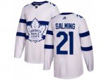 Toronto Maple Leafs #21 Borje Salming White Authentic 2018 Stadium Series Stitched NHL Jersey