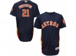 Houston Astros #21 Andy Pettitte Navy Blue Flexbase Authentic Collection MLB Jersey