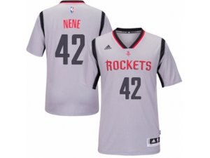 Houston Rockets #42 Nene Swingman Grey Alternate NBA Jersey