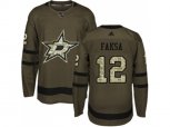 Dallas Stars #12 Radek Faksa Green Salute to Service Stitched NHL Jersey
