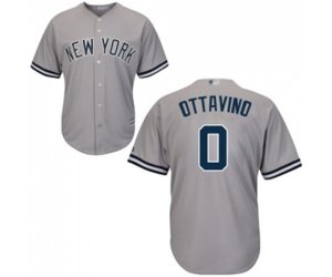 New York Yankees #0 Adam Ottavino Replica Grey Road Baseball Jersey